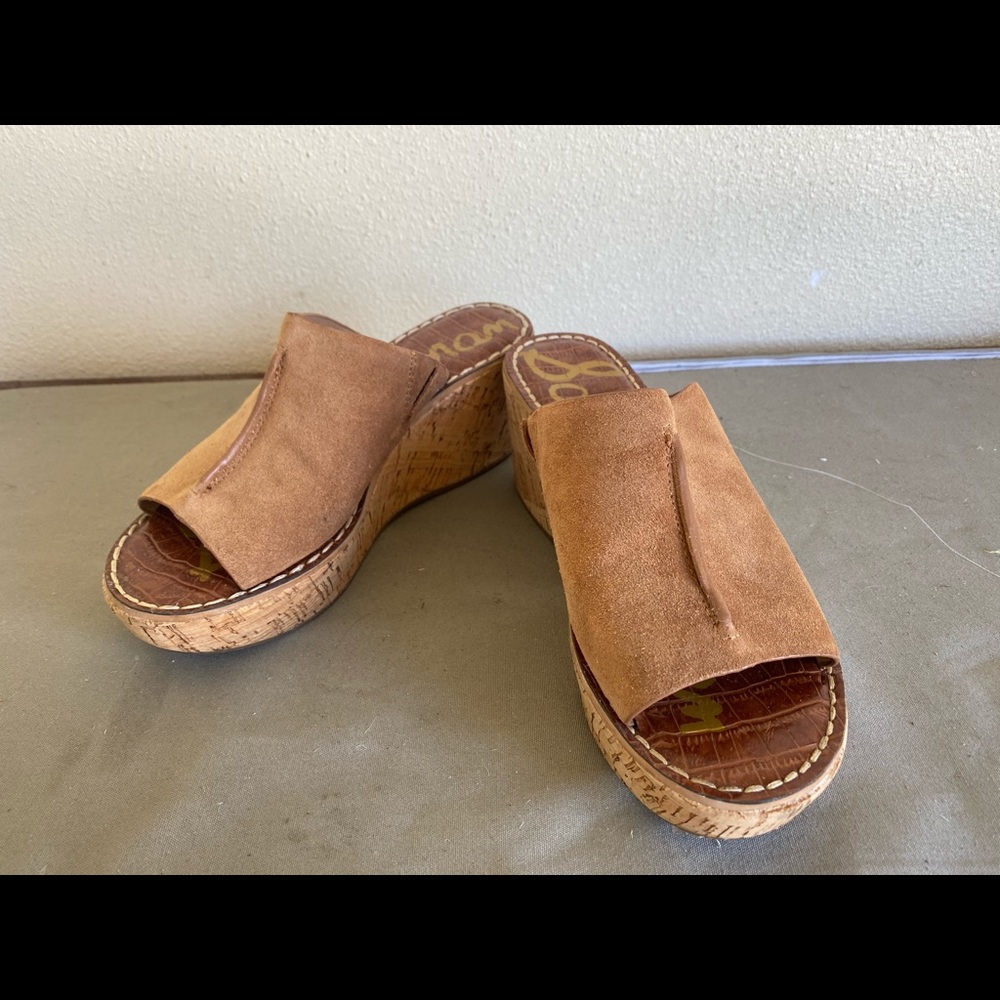Sam Edelman platform wedge slide sandals size 6.5